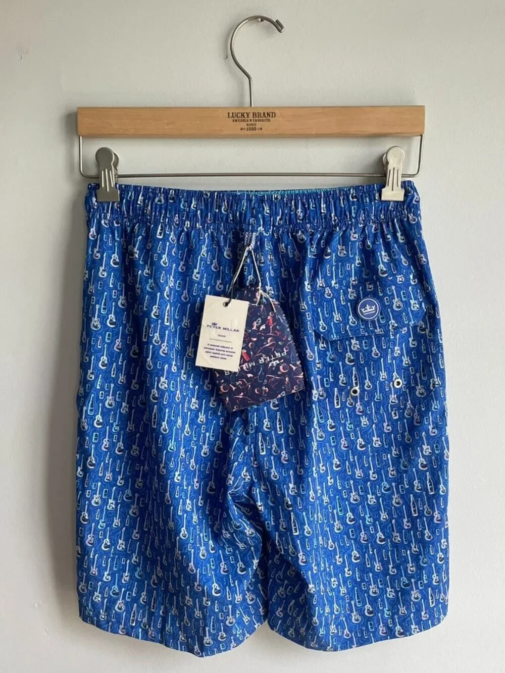 NWT Peter Millar - Men's Seaside Bottleneck Swim Trunk w/ Koozie - Size S​